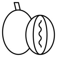 Rockmelon vector icon