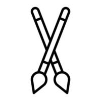 Paint Brushes vector icon