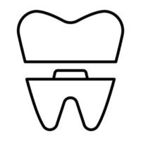 Dental Crown vector icon