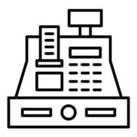 Cashier Machine vector icon