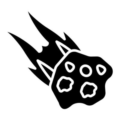 Meteorites vector icon