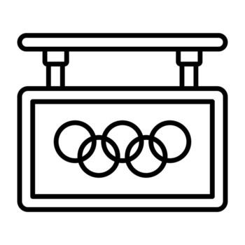 icono de vector de juegos olímpicos