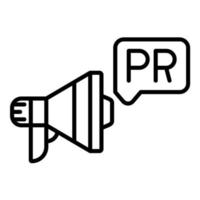 Public Relations vector icon