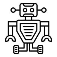 icono de vector de robot espacial