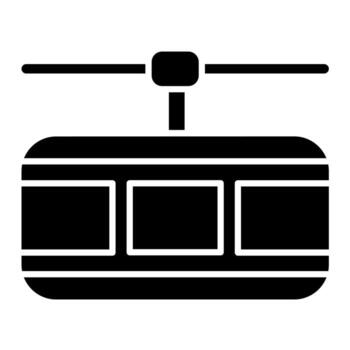 Cable Car vector icon