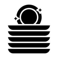 Clean Dishes vector icon