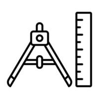 icono de vector de herramientas de geometría