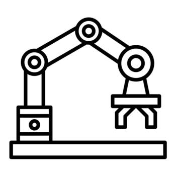 Robotic Arm vector icon