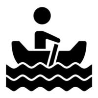 Rowing vector icon