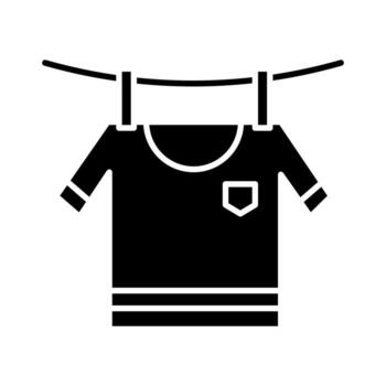 Drying Clothes vector icon