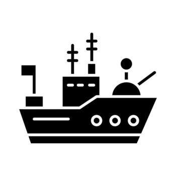 Army Ship vector icon
