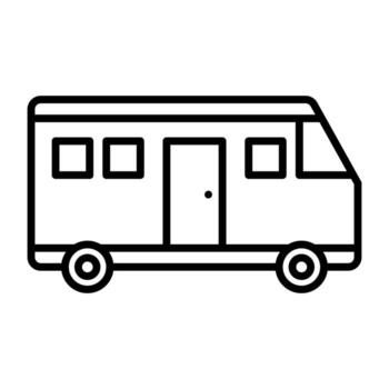 icono de vector de autobús escolar