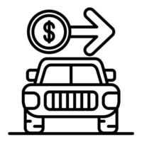 Sell a Car vector icon