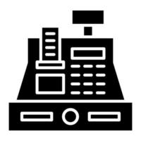 Cashier Machine vector icon