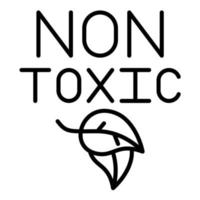 No Toxic vector icon