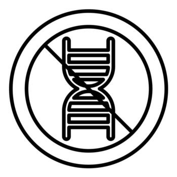No Gmo vector icon