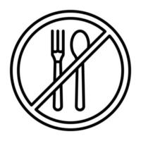 No Eating vector icon