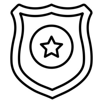 Police Shield vector icon
