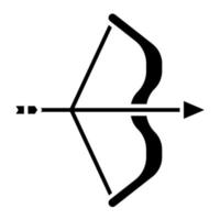 icono de vector de flecha de arco