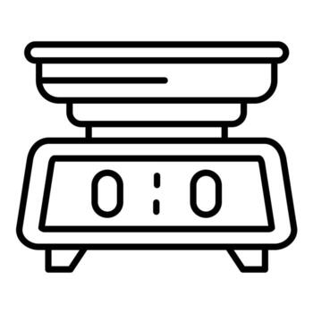 Electronic Weight Scale vector icon