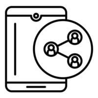 Connected People vector icon