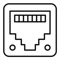 icono de vector rj45