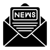 Newsletter vector icon