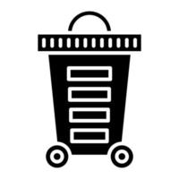 Trash vector icon