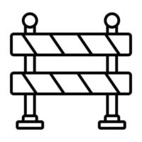 Construction Barrier vector icon