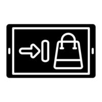 ECommerce Tablet vector icon