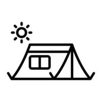 Summer Tent vector icon