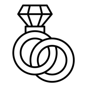 Wedding Ring vector icon