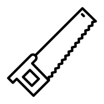 Handsaw vector icon