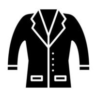 icono de vector de traje