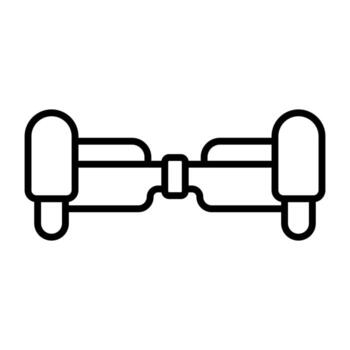 Hoverboard vector icon