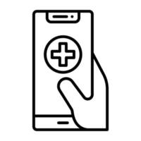 Medical App vector icon