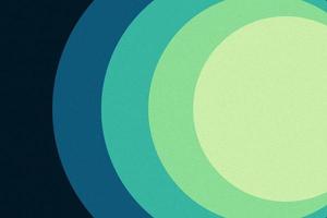 Dark background gradient grainy texture. Psychedelic minimal spheres wallpaper. Green and blue. photo