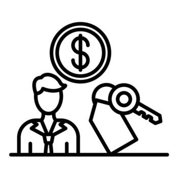 Dealer vector icon