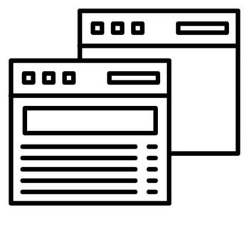 Duplicate Browser vector icon