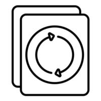 Paper Recycle vector icon