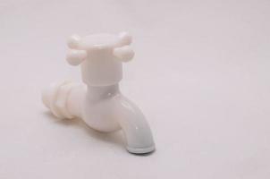 White plastic spigot photo