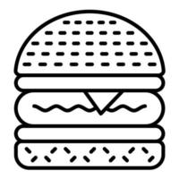 icono de vector de hamburguesa