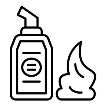 Barber Foam vector icon