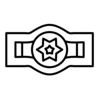 Champion Belt vector icon