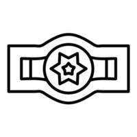 Champion Belt vector icon