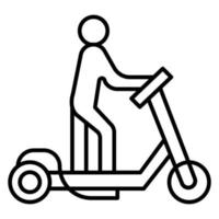 Kick Scooter vector icon