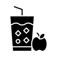 manzana jugo vector icono