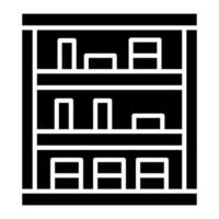 Bookshelf vector icon