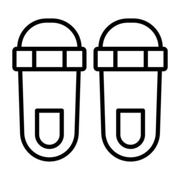 icono de vector de chanclas