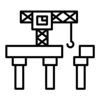 Bridge Construction vector icon